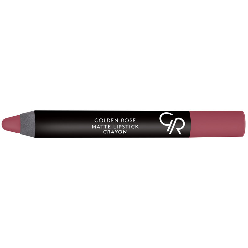 GOLDEN ROSE Matte Lipstick Crayon, Matowa pomadka w kredce, Kolor 08