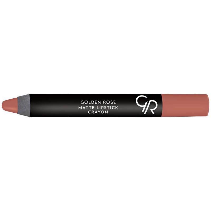 GOLDEN ROSE Matte Lipstick Crayon, Matowa pomadka w kredce, Kolor 18