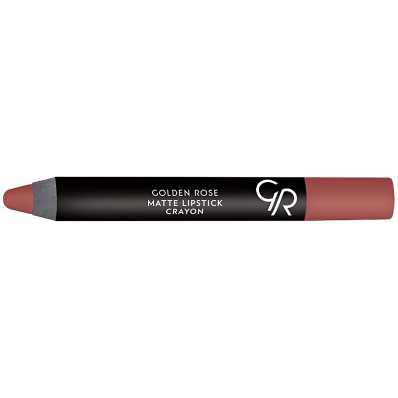 GOLDEN ROSE Matte Lipstick Crayon, Matowa pomadka w kredce, Kolor 21