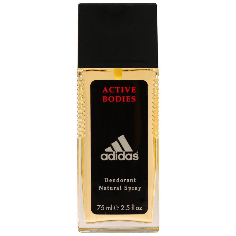 ADIDAS Active Bodies, Dezodorant w szkle z atomizerem, 75 ml
