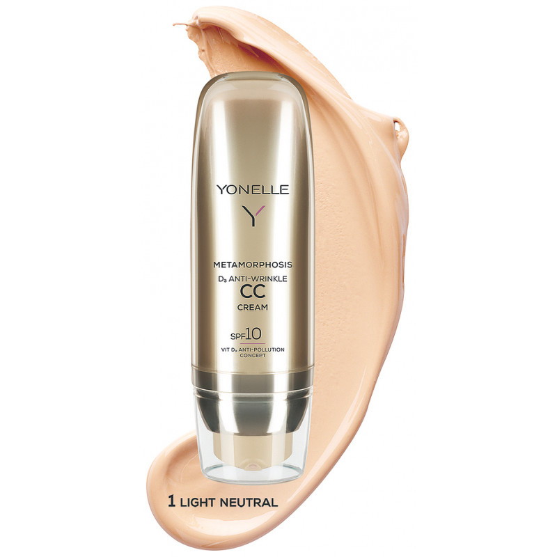 YONELLE Metamorphosis, D3 Krem CC SPF10, 1 - Light Neutral, 50 ml