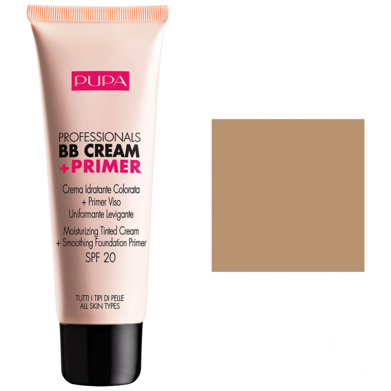 PUPA BB Cream + Primer, Krem BB + Baza pod makijaż, 001 Nude, 50 ml