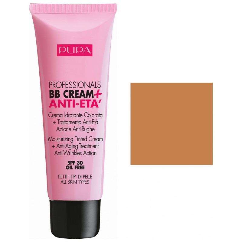 PUPA BB Cream + Anti-Eta, Krem BB Przeciwstarzeniowy, 001 Nude, 50 ml