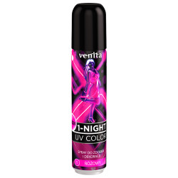 VENITA 1-Night UV Color Neon, Spray Koloryzujący, 1 Różowy, 50 ml