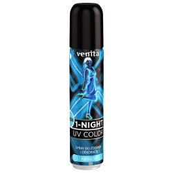 VENITA 1-Night UV Color Neon, Spray Koloryzujący, 2 Niebieski, 50 ml