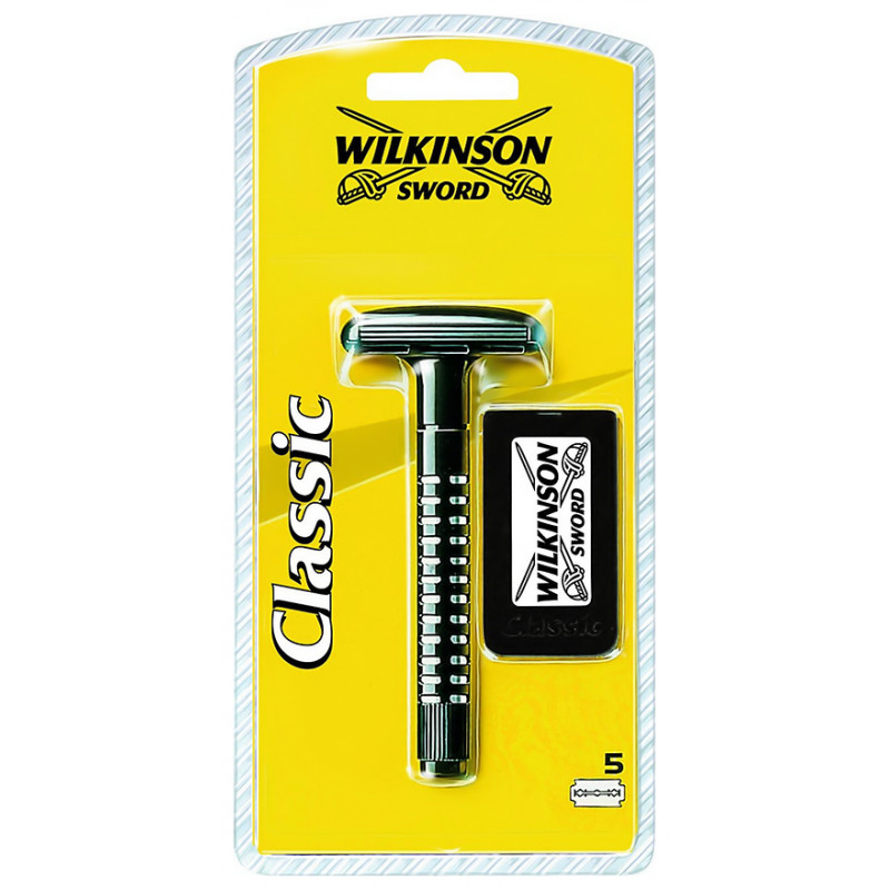 WILKINSON Sword Classic, Maszynka do golenia + zestaw 5 żyletek