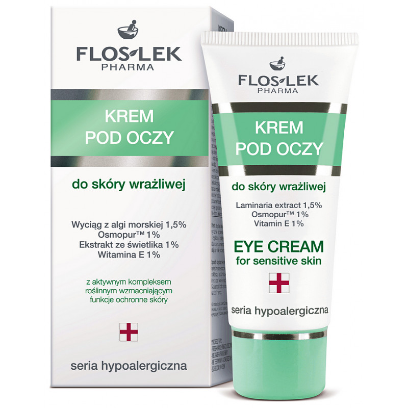 FLOSLEK Hypoalergiczny krem pod oczy do skóry wrażliwej, 30 ml