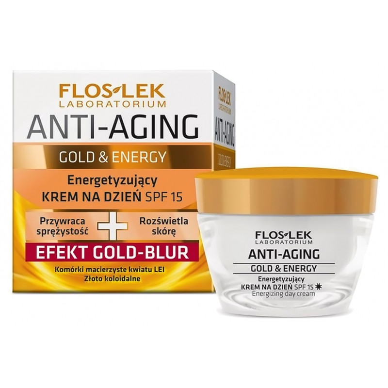 FLOSLEK Anti-Aging 25+, Energetyzujący krem na dzień SPF 15, 50 ml