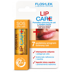 FLOSLEK Lip Care, Pomadka ochronna do ust z masłem karite