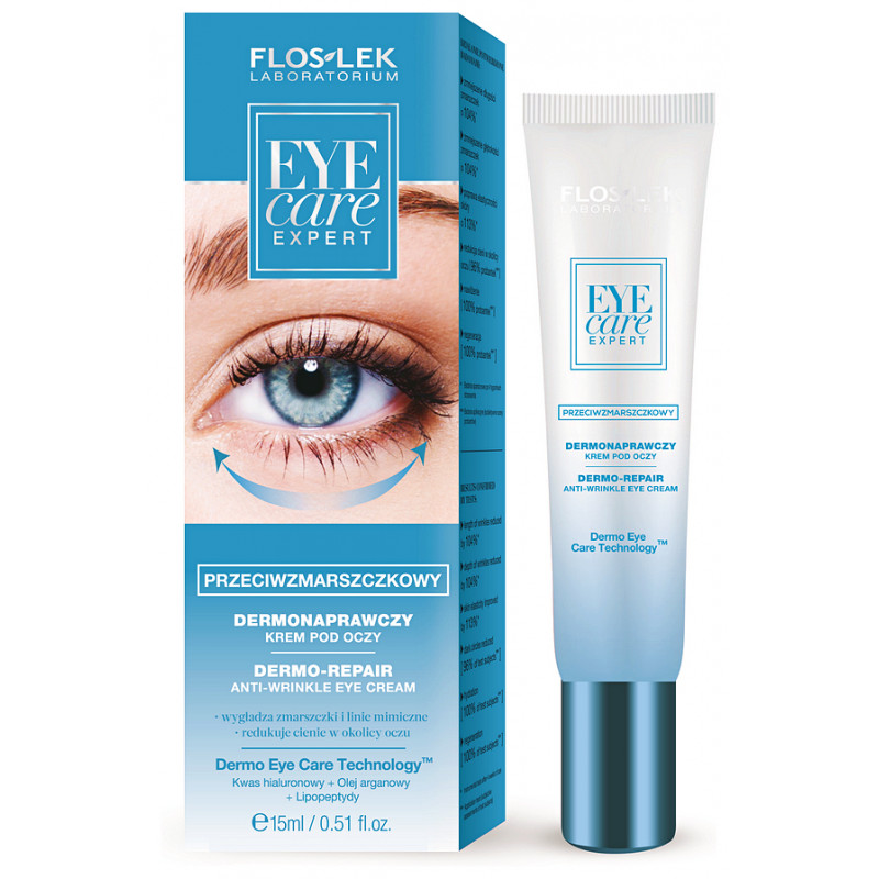 FLOSLEK Eye Care, Dermonaprawczy przeciwzmarszczkowy krem pod oczy