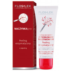 FLOSLEK Naczynka Pro, Delikatny Peeling Enzymatyczny, 50 ml