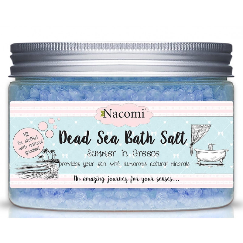 NACOMI Sól do Kąpieli z Morza Martwego o Zapachu Greckim, 450 g