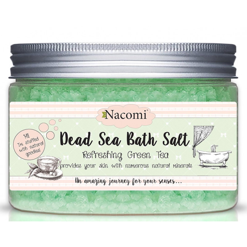 NACOMI Sól do Kąpieli z Morza Martwego o Zapachu Zielonej Herbaty, 450 g