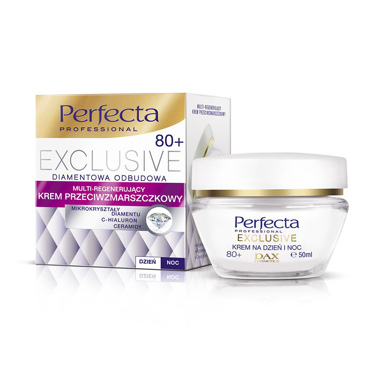 DAX PERFECTA Exclusive 80+, Multi-Regenerujący Krem Przeciwzmarszczkowy, 50 ml