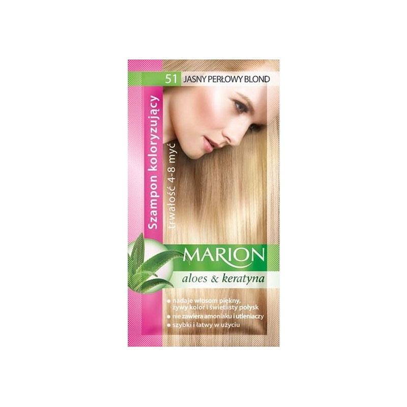 MARION, Szampon Koloryzujący, 51Jasny Perłowy Blond, 40 ml