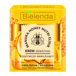 BIELENDA Manuka Honey, Krem Odżywczo-Nawilżający na Dzień/Noc, 50 ml