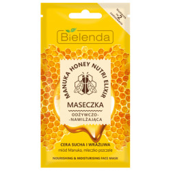 BIELENDA Manuka Honey, Maseczka Odżywczo-Nawilżająca do Twarzy, 8 g