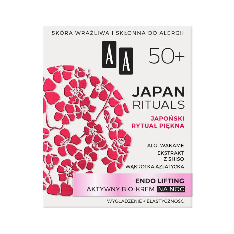 AA Japan Rituals, Aktywny Bio-Krem na Noc 40+, 50 ml