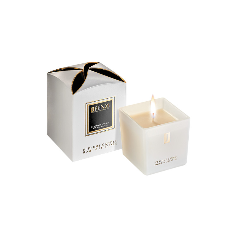 J FENZI Naturalna Świeca Zapachowa, Mon Amie, Różowa