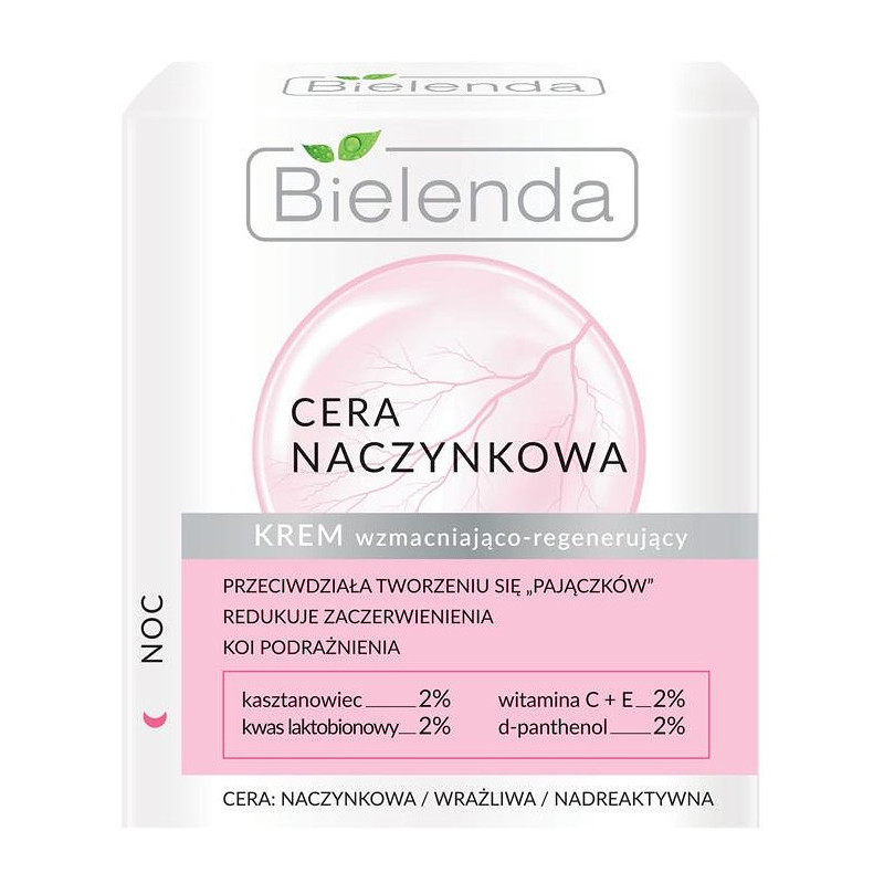 BIELENDA Krem Redukujący Zaczerwienienia do Cery Naczynkowej, 50 ml