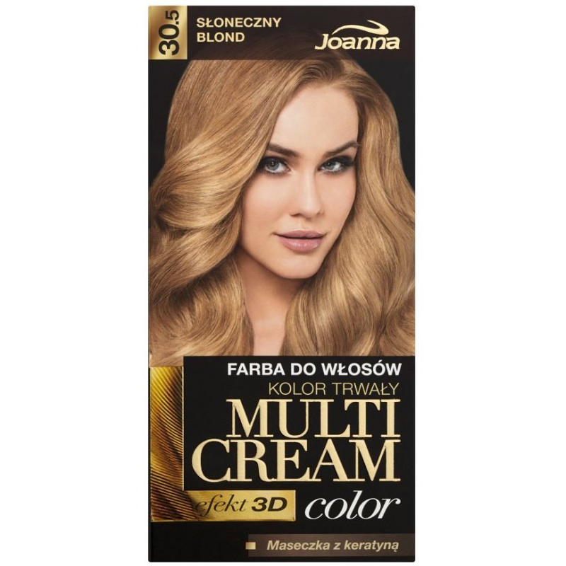 JOANNA Multi Cream Color, Farba do Włosów, 30 Karmelowy Blond