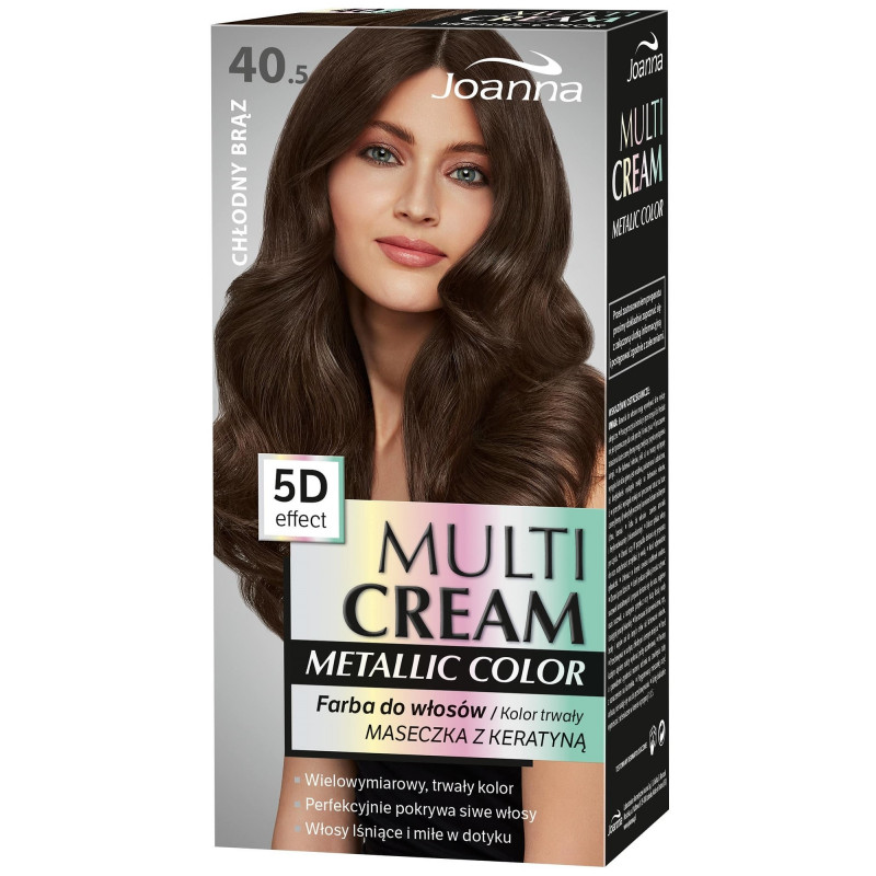 JOANNA Multi Cream Color, Farba do Włosów, 32.5 Srebrny Blond