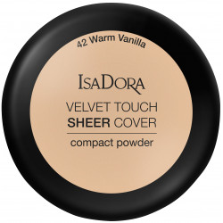ISADORA Velvet Touch Sheer Cover, Matujący Puder w Kompakcie, 41 Neutral Ivory