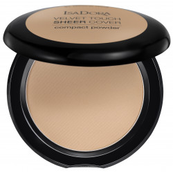 ISADORA Velvet Touch Sheer Cover, Matujący Puder w Kompakcie, 43 Cool Sand