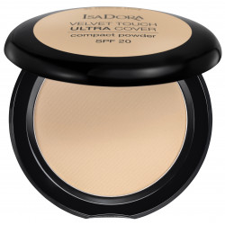 ISADORA Velvet Touch Sheer Cover, Matujący Puder w Kompakcie, 45 Natural Beige