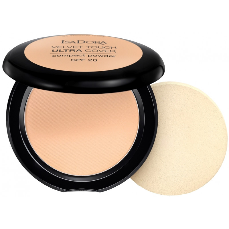ISADORA Ultra Cover Compact Powder SPF 20, Puder w Kompakcie, 61 Neutral Ivory