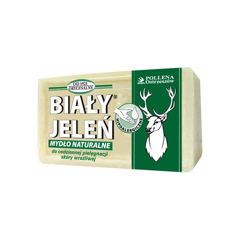 BIAŁY JELEŃ MYDŁO NATURALNE HIPOALERGICZNE BIAŁY JELEŃ MYDŁO NATURALNE HIPOALERGICZNE