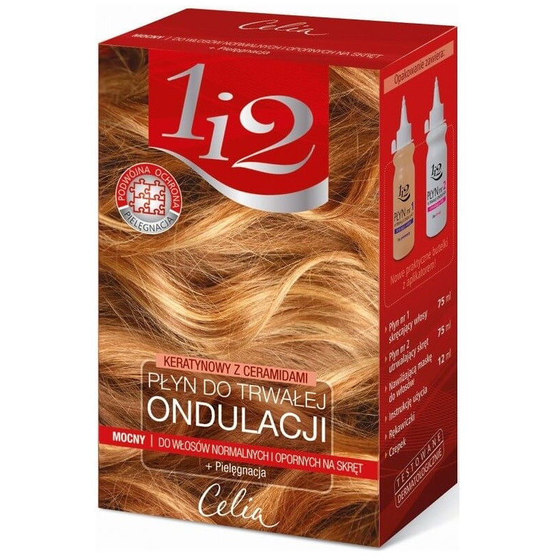 CELIA Płyn do Trwałej Ondulacji Włosów, 1,2 Miodowy z Keratyną