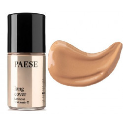 PAESE Long Cover Luminous, Rozświetlający Podkład do Twarzy, 03N Natural, 30 ml