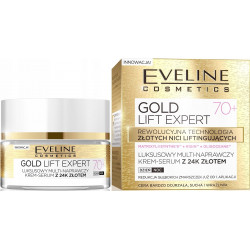 EVELINE Gold Lift - Krem-Serum Odbudowujący 80+