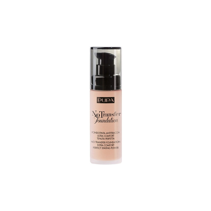 PUPA No Transfer, Długotrwały Podkład Nawilżający, 02 Light Beige, 30 ml