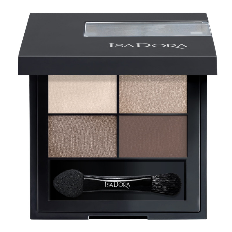 IsaDora Eye Shadow Quartet, Poczwórne Cienie do Powiek, 01 Muddy Nudes