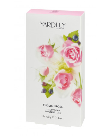 YARDLEY - Zestaw mydełek róża