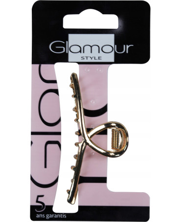 GLAMOUR Złota Klamra do Włosów